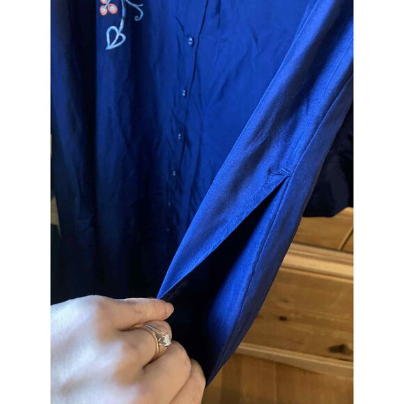 Johnny Was Workshop | Viola Wide Cuff Seaside Dress in 100% Silk | XL - Picture 9 of 10